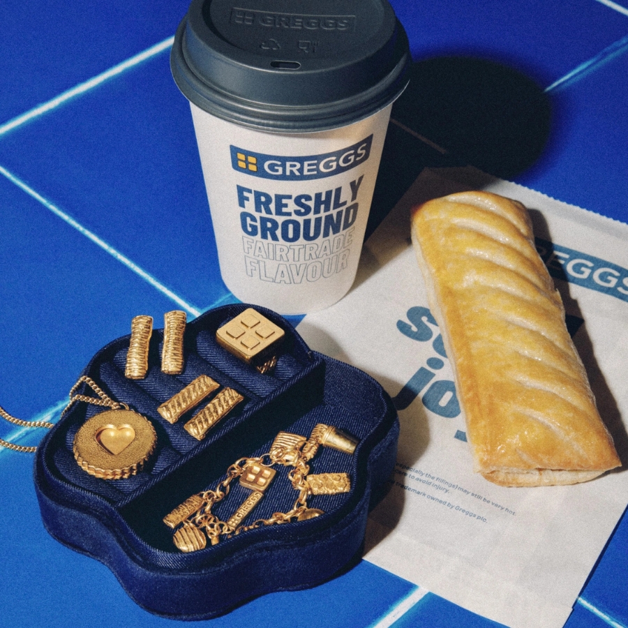 A great example of exclusive collab merchandise from Greggs